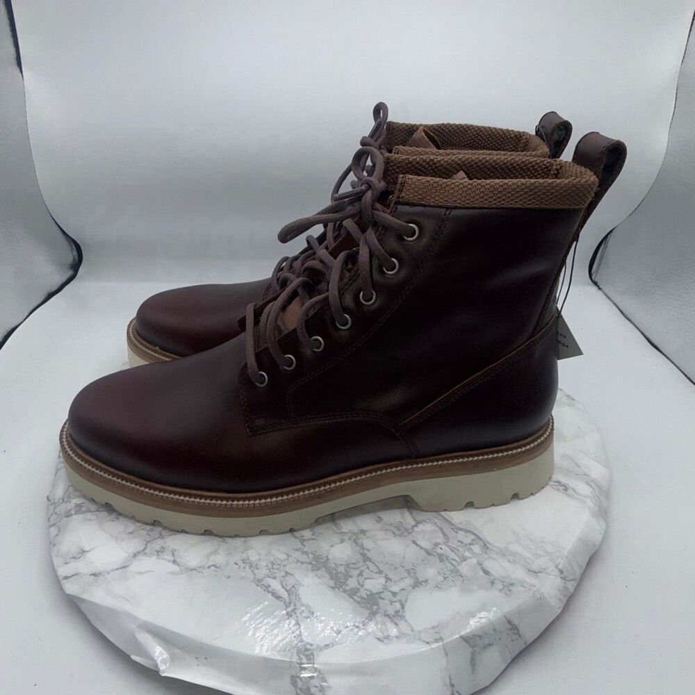 COLE HAAN American Classics Plain Toe Boot Waterproof Woodbury/Egret Waterproof- - Picture 4 of 12